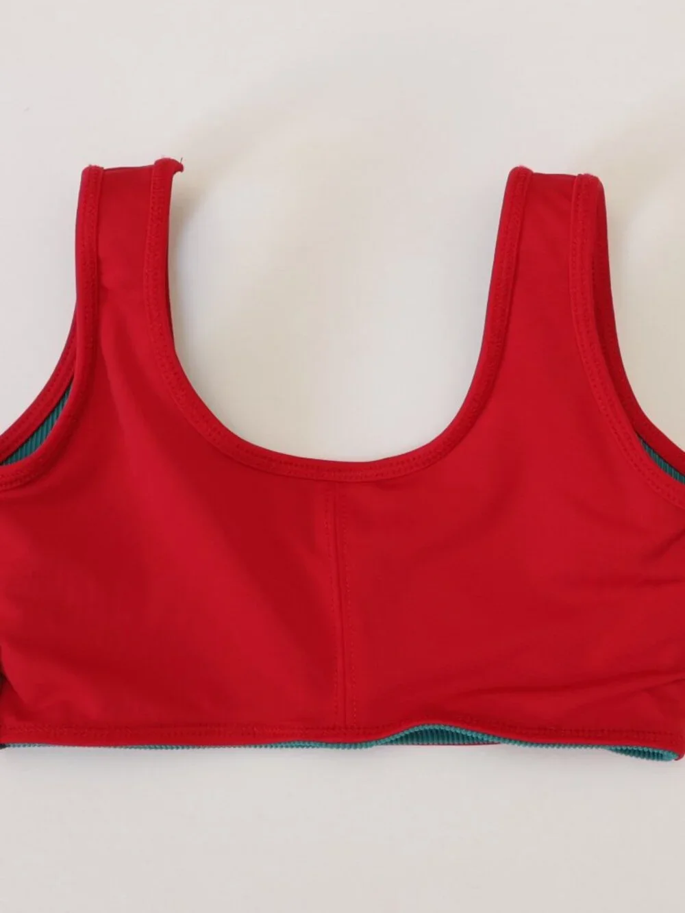 Tiger Friday Reversible Red and Teal Top